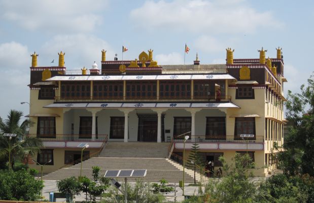The prayer hall of Pukhang Khangtsen, to which H.E. Tsem Rinpoche belongs