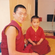H.E. Tsem Tulku Rinpoche with H.H. Ling Rinpoche in Bodhgaya