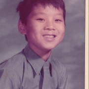 H.E. Tsem Tulku Rinpoche during his elementary school days, he was always one of the tallest in class