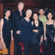 H.E. Tsem Tulku Rinpoche meeting famous Malaysian singer Anita Sarawak with friends