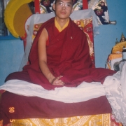 H.E. Tsem Tulku Rinpoche enthroned officially as reincarnated lama in Gaden Shartse in 1990