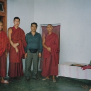 H.E. Tsem Tulku Rinpoche with his father (in lay clothes)